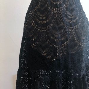 For Love & Lemons lace skirt with built in short
